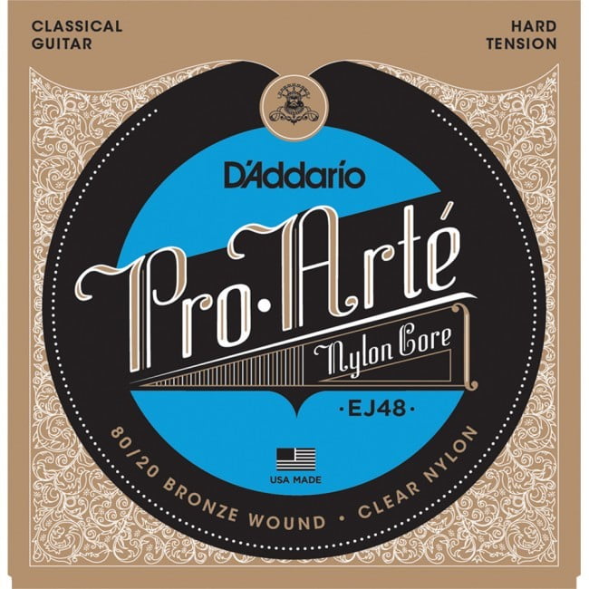 SET CUERDAS DE NYLON PARA GUITARRA CLÁSICA EJ48 DADDARIO