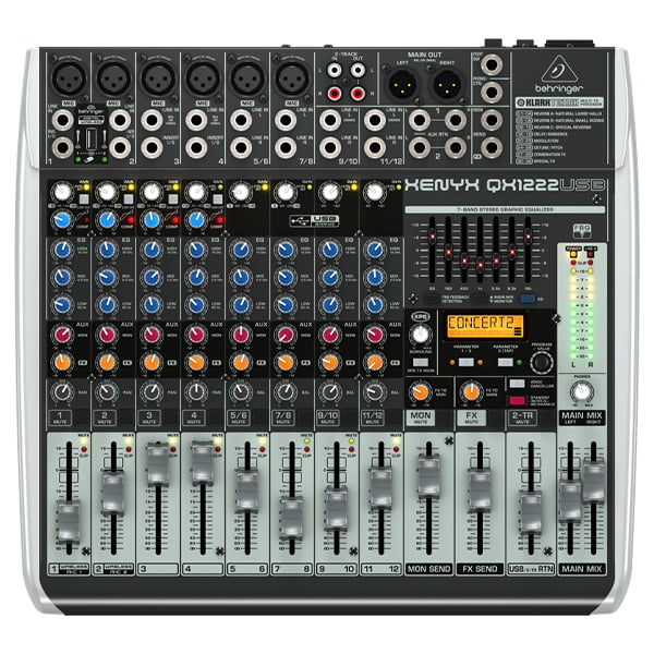 MIXER USB INTERFAZ QX1222USB BEHRINGER