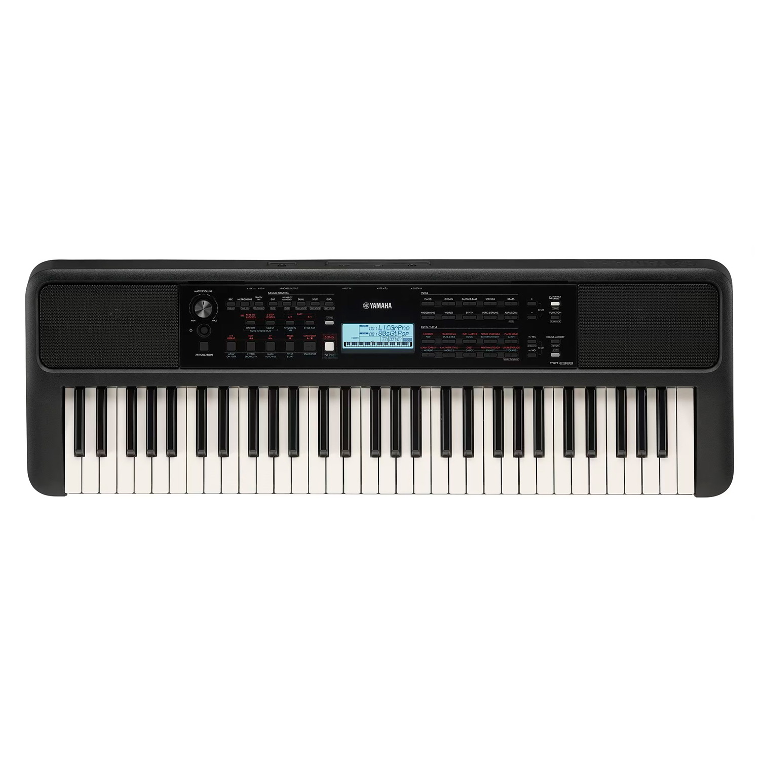TECLADO CON FUENTE ORIGINAL 5 OCTAVAS PSR-E383 YAMAHA - Imagen 2