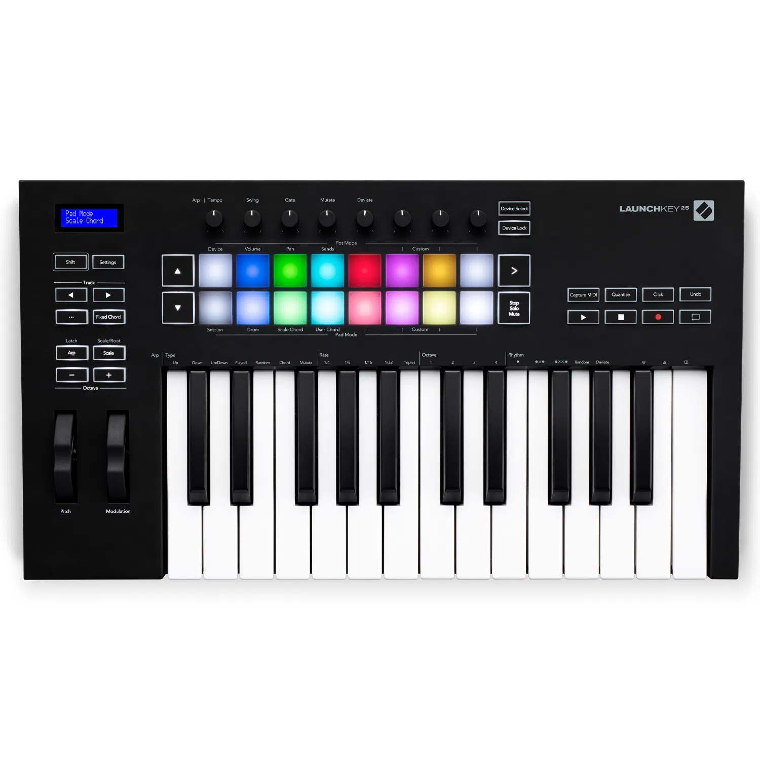 CONTROLADOR MIDI LAUNCHKEY 25 MK3 NOVATION