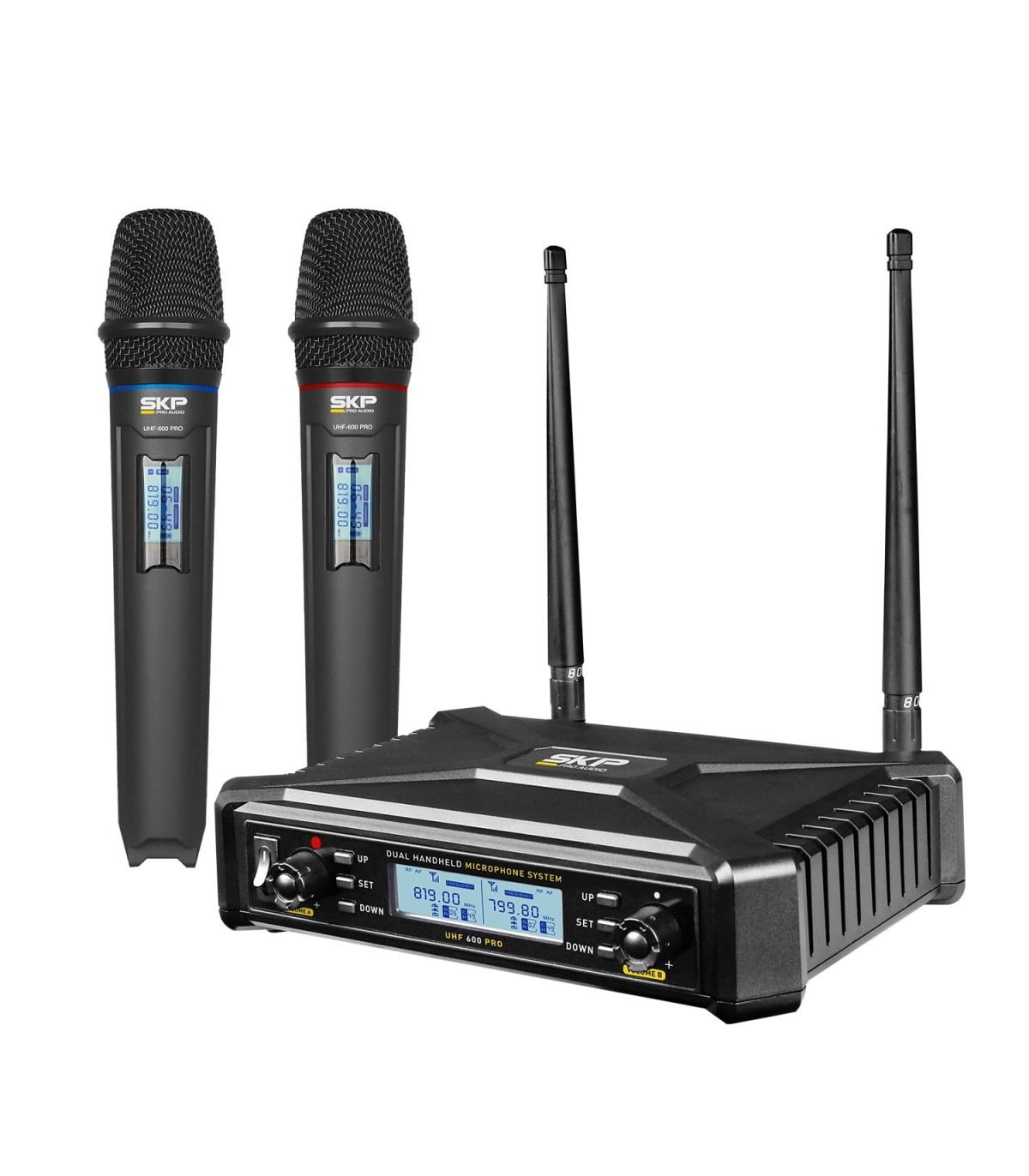 SISTEMA INALAMBRICO DOBLE DE MANO UHF-600 PRO SKP