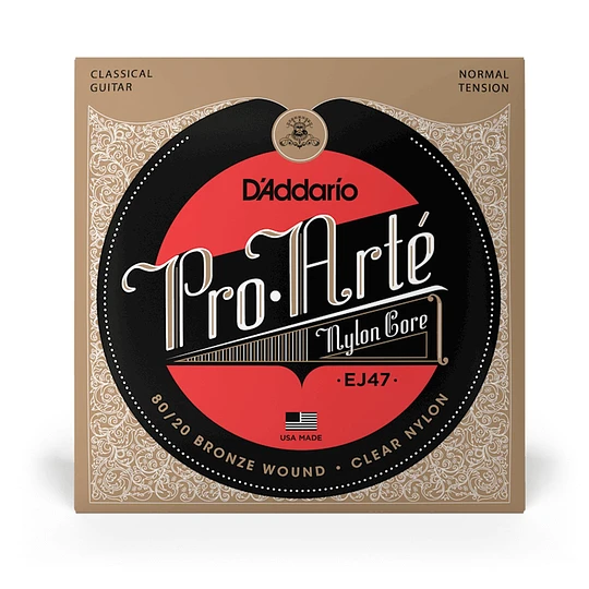 SET CUERDAS DE NYLON PARA GUITARRA CLÁSICA EJ47 DADDARIO