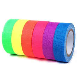 PACK DE BOLSILLO CINTA GAFFER PROTAPES 5 COLORES FLUOR