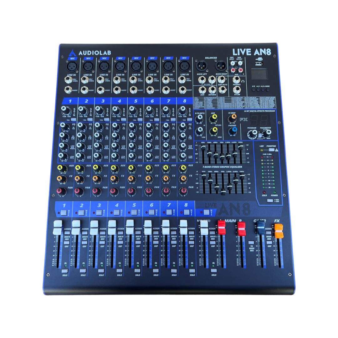 MIXER CON EFECTO LIVE AN8 AUDIOLAB